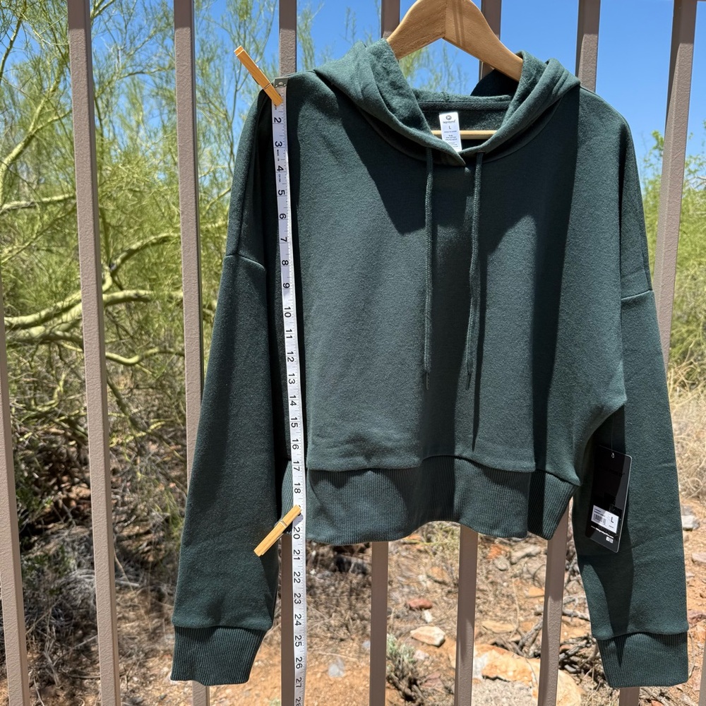 ⬇️💲90 Degree By Reflex NWT Darkest Spruce Green Hoodie - Picture 6 of 10